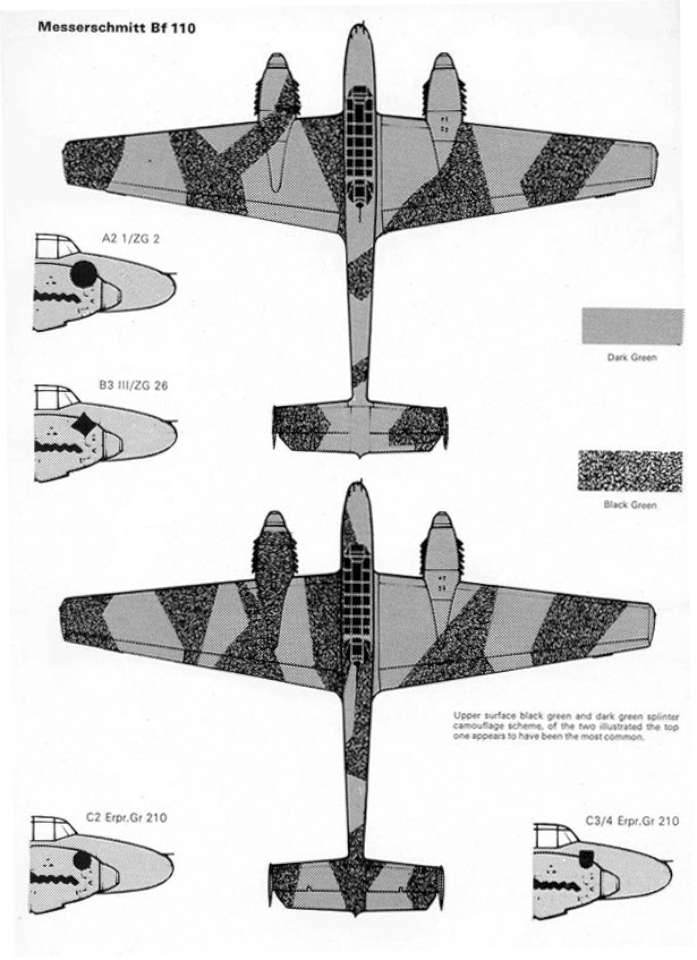 S11 Luftwaffe Camo & Markings 1940 Vol. 2 Page 36-960